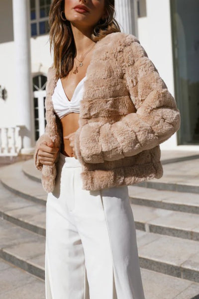 Cassidy Faux Fur Cropped Jacket