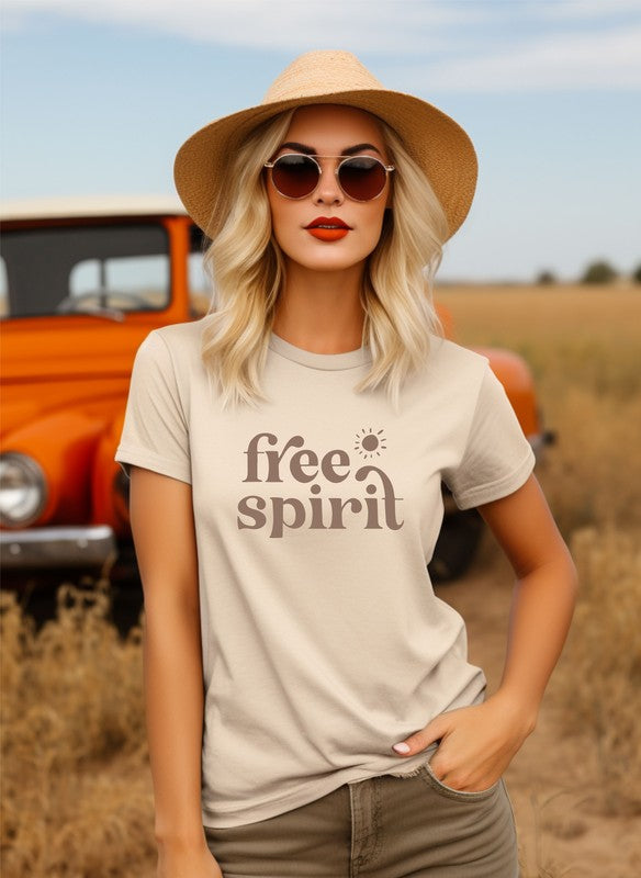 Free Spirit Cream Graphic T-shirt