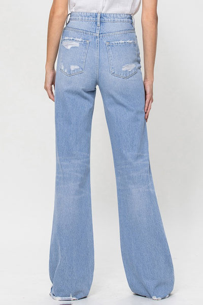 90s Vintage Flare Light Wash Jeans