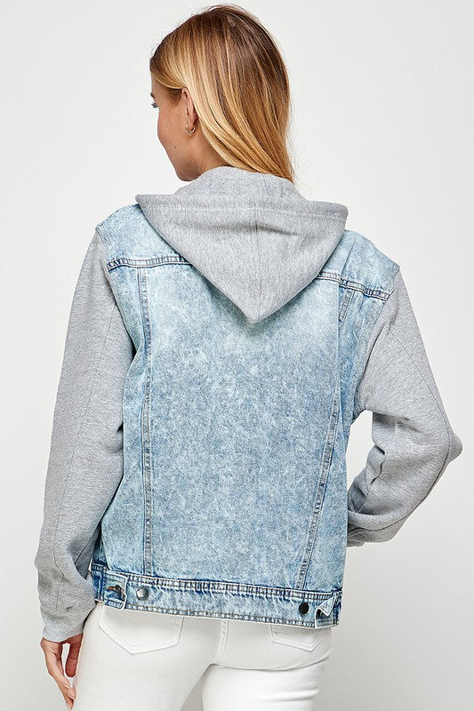 Fashion denim sweatshirt womens