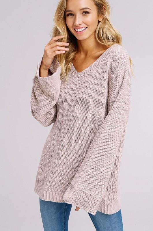 Bell Sleeve Beauty Sweater-Dakotas Boutique