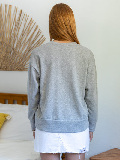 Best Wife Ever Grey Graphic Sweatshirt-Dakotas Boutique