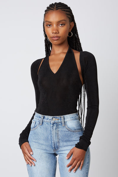 Black Low V-neck Bodysuit & Shrug Set – Dakotas Boutique