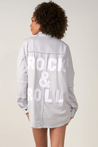 Devan Rock & Roll Jacket Light Gray-Dakotas Boutique