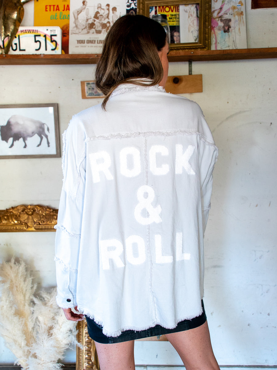 Devan Rock & Roll Jacket Light Gray-Dakotas Boutique