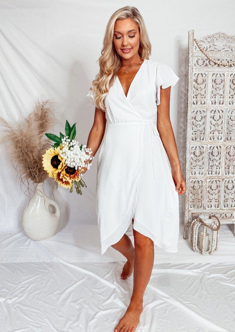 All About You White Dress-Dakotas Boutique
