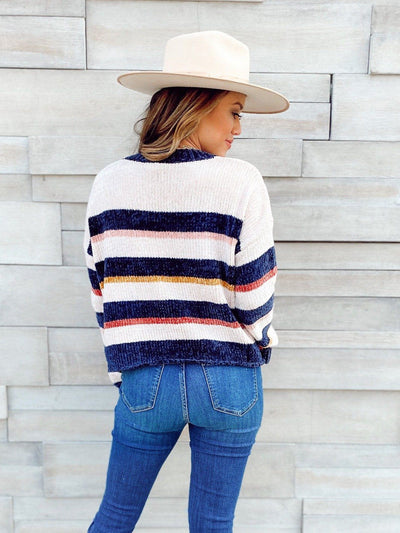 Just Hanging Around Stripe Sweater-Dakotas Boutique