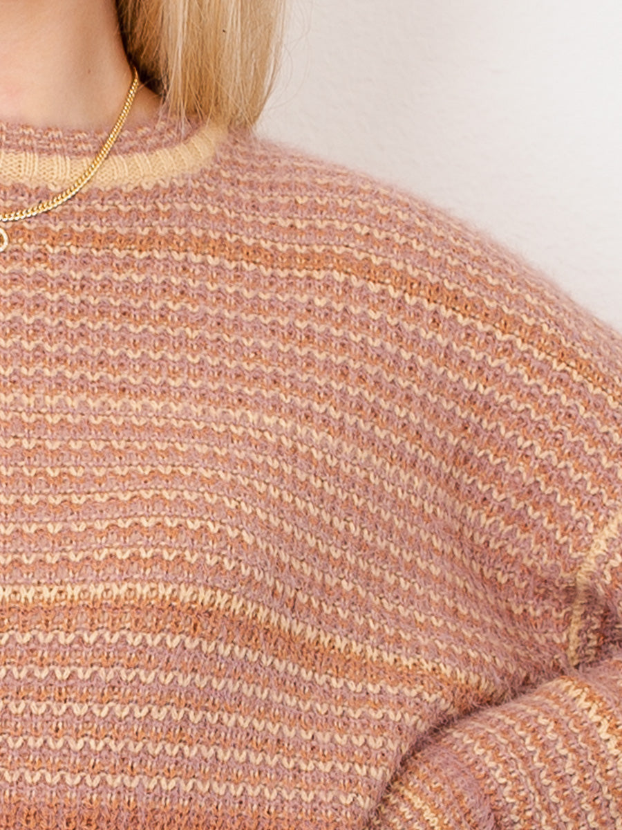 Nutmeg Stripe Sweater-Dakotas Boutique