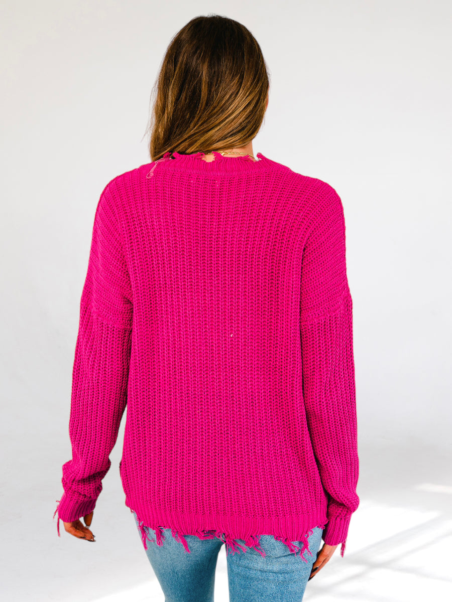 Barbie Hot Pink Knit Sweater