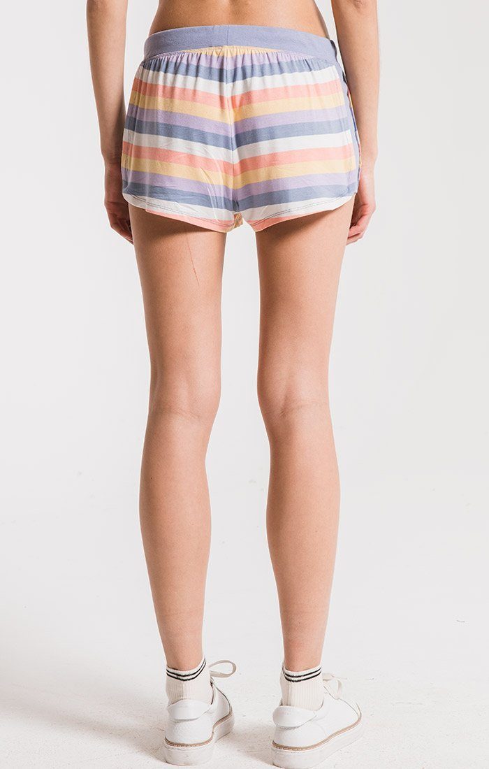 Z Supply Rainbow Stripe Shorts-Dakotas Boutique