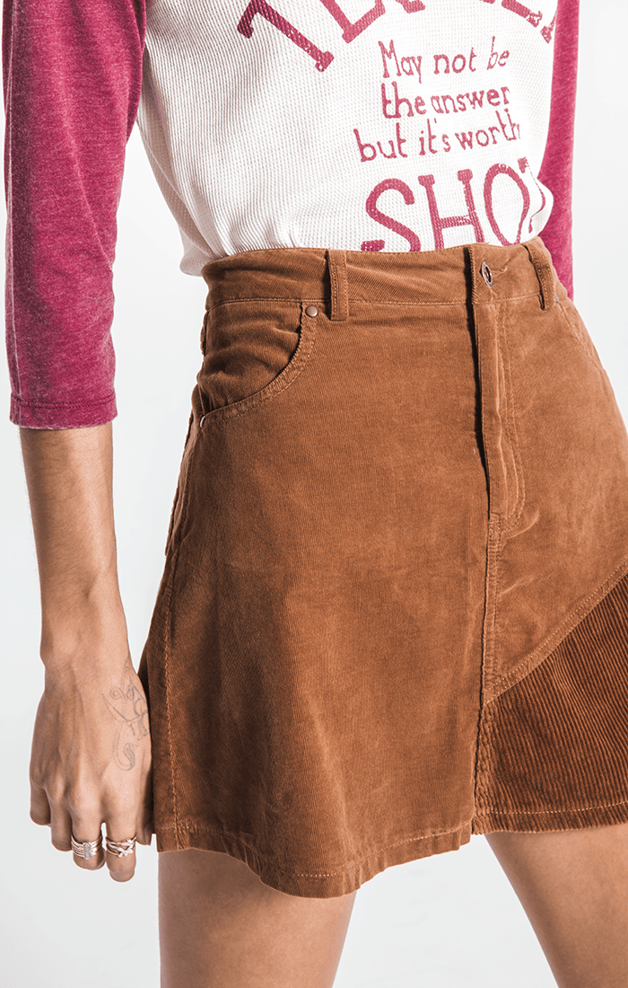 Bridgette Brown Skirt-Dakotas Boutique