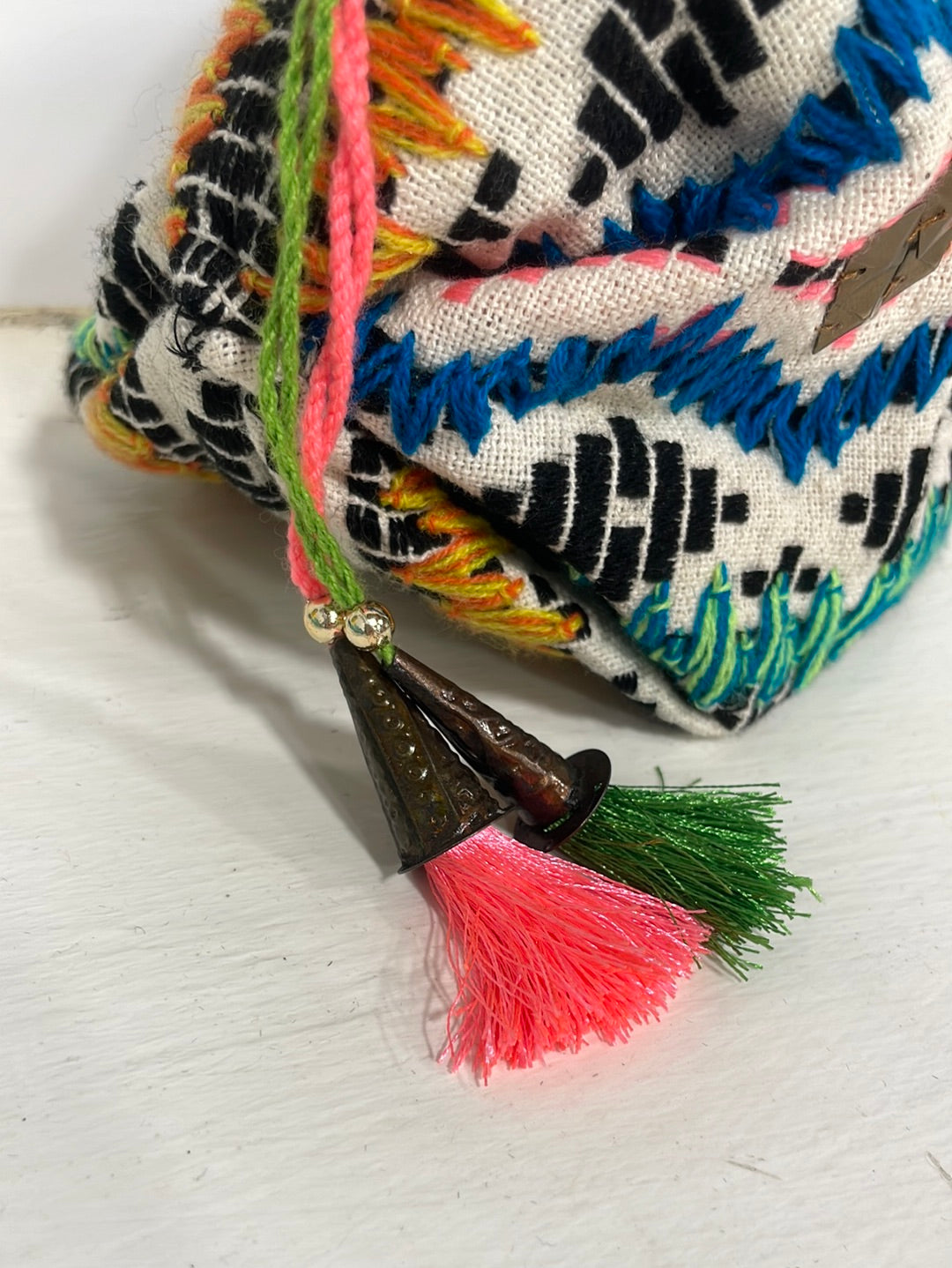 Chevron Multi Color Mayan Make Up Bag-Dakotas Boutique